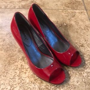 New Red Patent Heel size 9